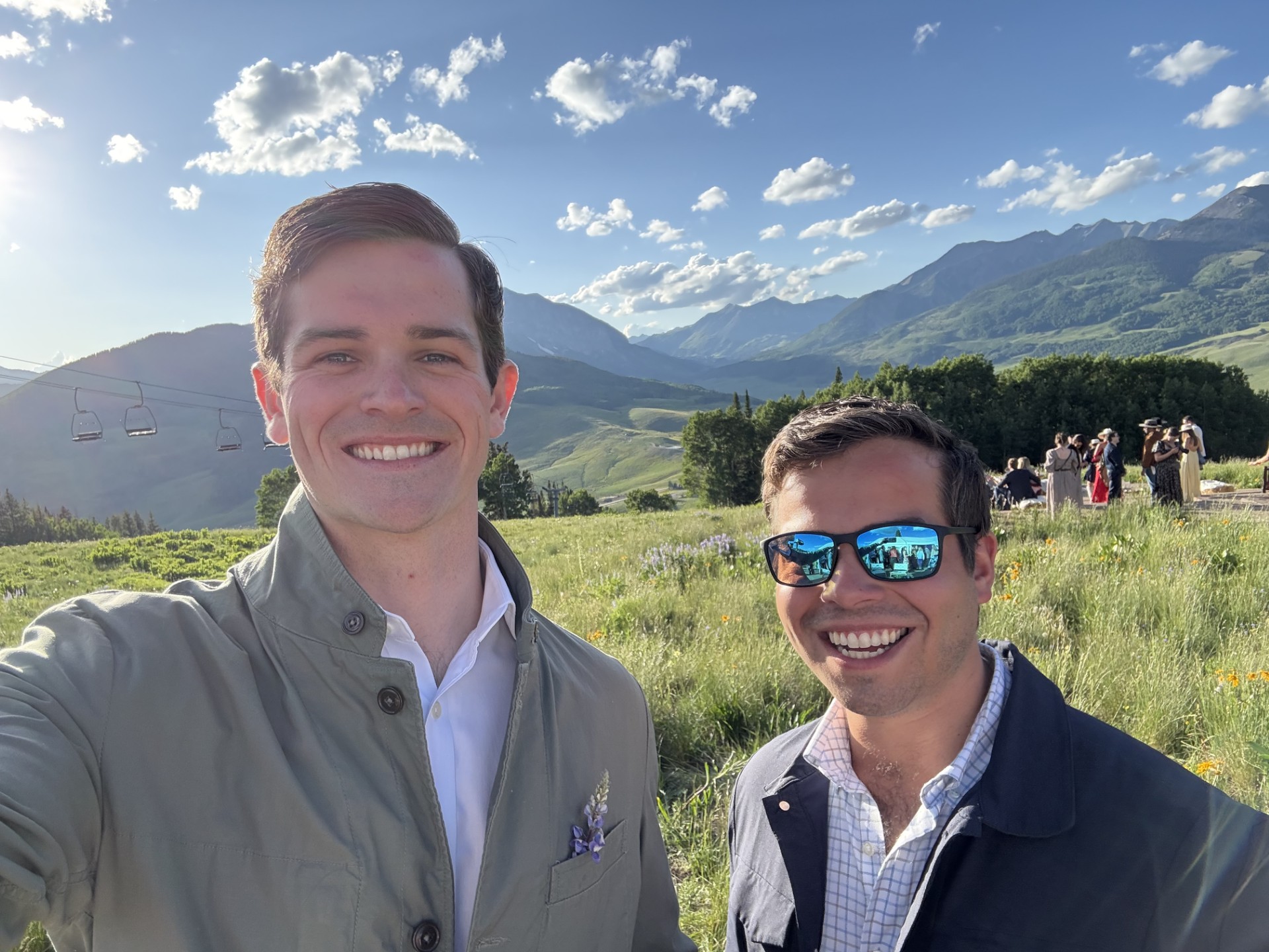 Henry and Steven in the Colorado mountains